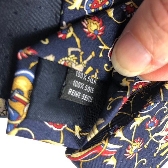 Il David by Florence Men's Silk Tie Equestrian - Picture 4 of 6